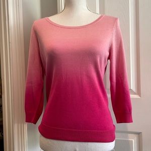 Ralph Lauren Silk Blend Ombré Pink Sweater